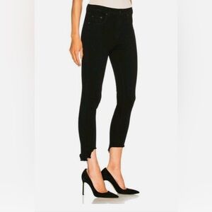 Rag & Bone 10 inch Capri Black Jeans
